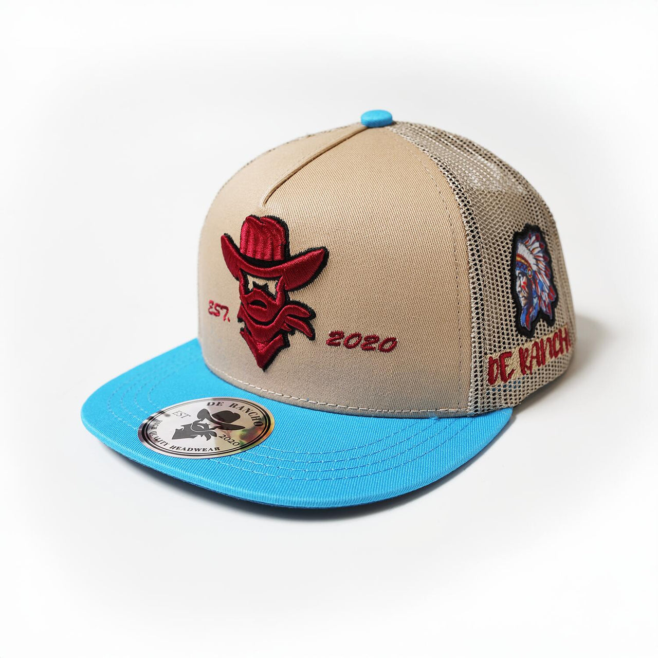 De Rancho Chief Hat Kids (KHAKI/ROYAL) Dr121