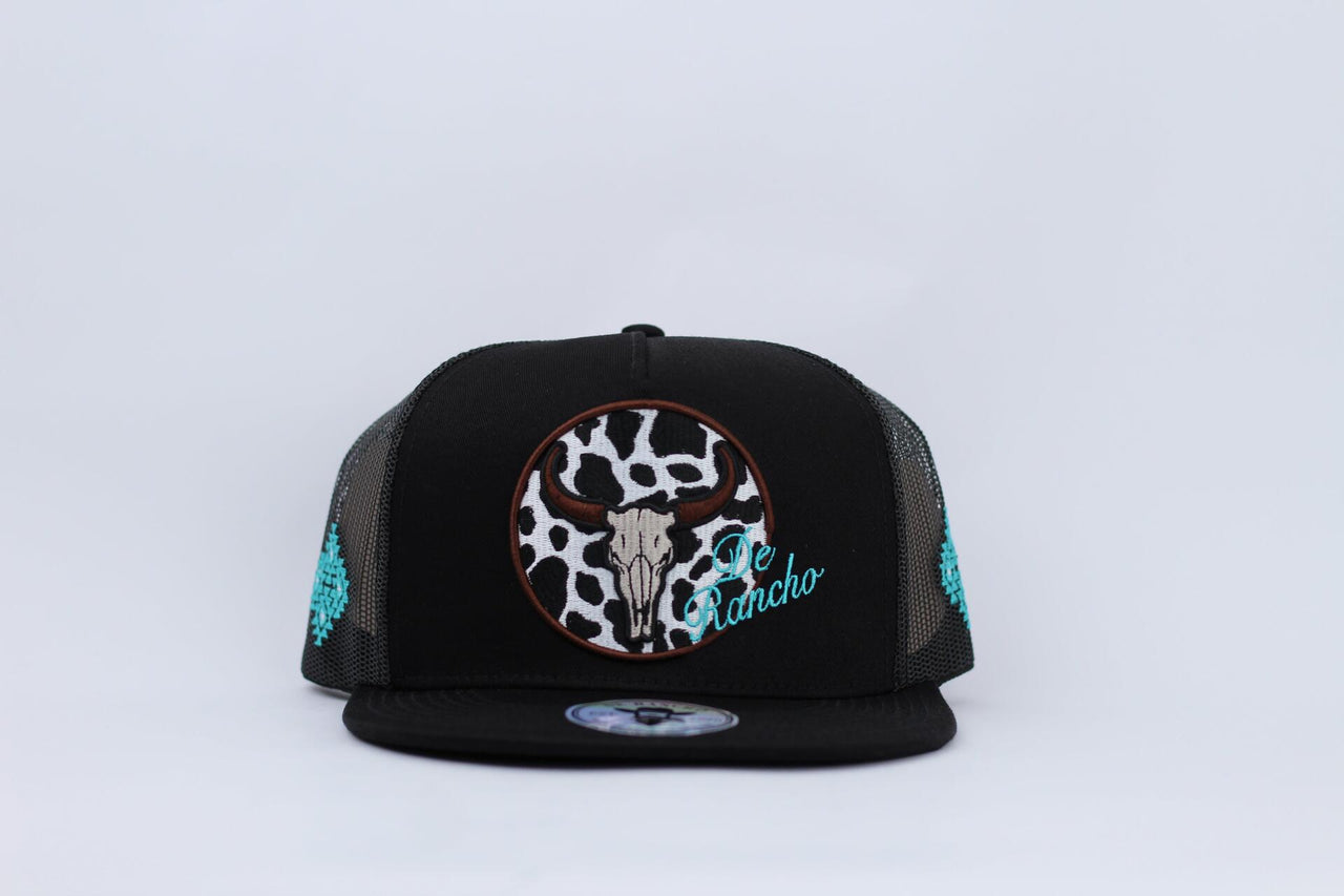 De Rancho Western Print Hat (BLACK) Dr245