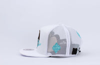 De Rancho Western Print Hat (WHITE) Dr246