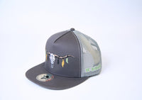 De Rancho Longhorn Skull Hat (GRAY) Dr085