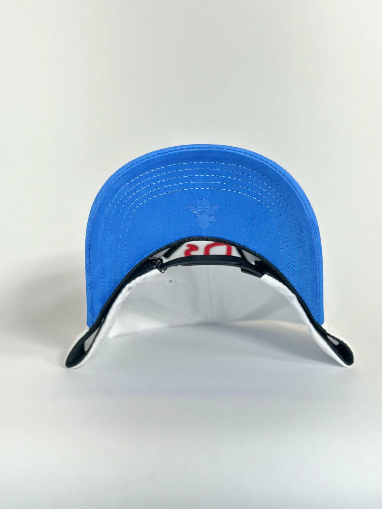 De Rancho Suede Ball Cap (WHITE/BLUE) Dr240 Hat