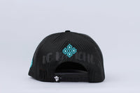 De Rancho Western Print Hat (BLACK) Dr245