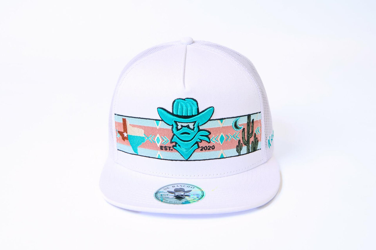 De Rancho Aztec Band (WHITE) Dr174 Hat
