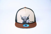 De Rancho Highland Cow #1 Hat (CREAM/BROWN) Dr176