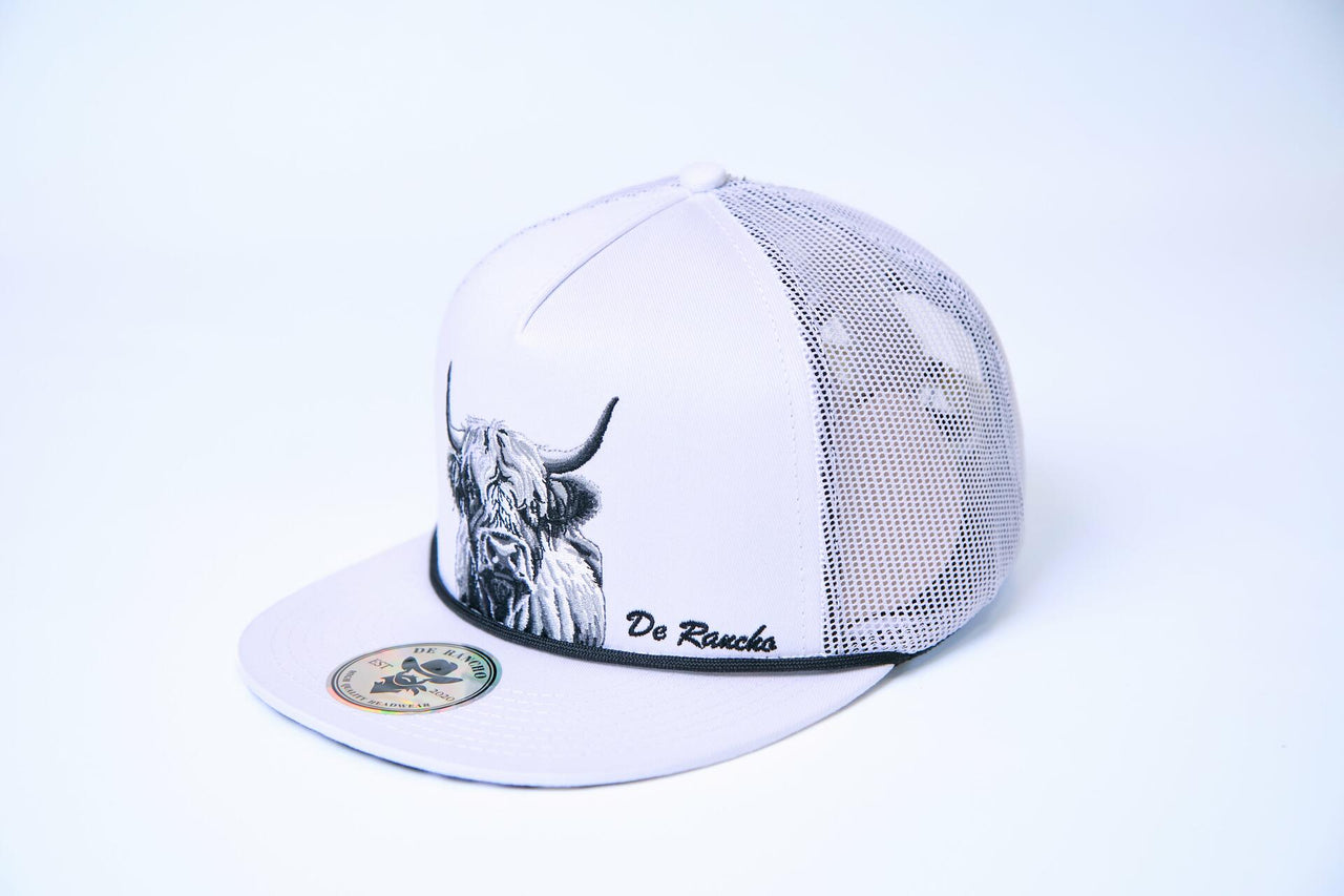 De Rancho Highland Cow #1 Hat (WHITE) Dr178