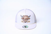 De Rancho Highland Cow #2 Hat (WHITE/CREAM) Dr185