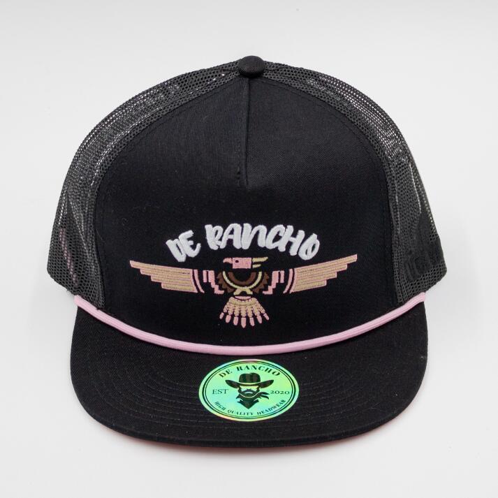 De Rancho All Mighty Eagle (BLACK) Dr033 Hat