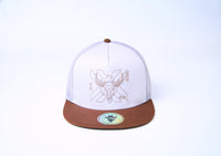De Rancho X Skull Hat (WHITE/BROWN) Dr180