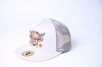 De Rancho Highland Cow #2 Hat (WHITE/CREAM) Dr185