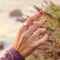 Pura Vida Mother of Pearl Signet Ring