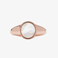 Pura Vida Mother of Pearl Signet Ring