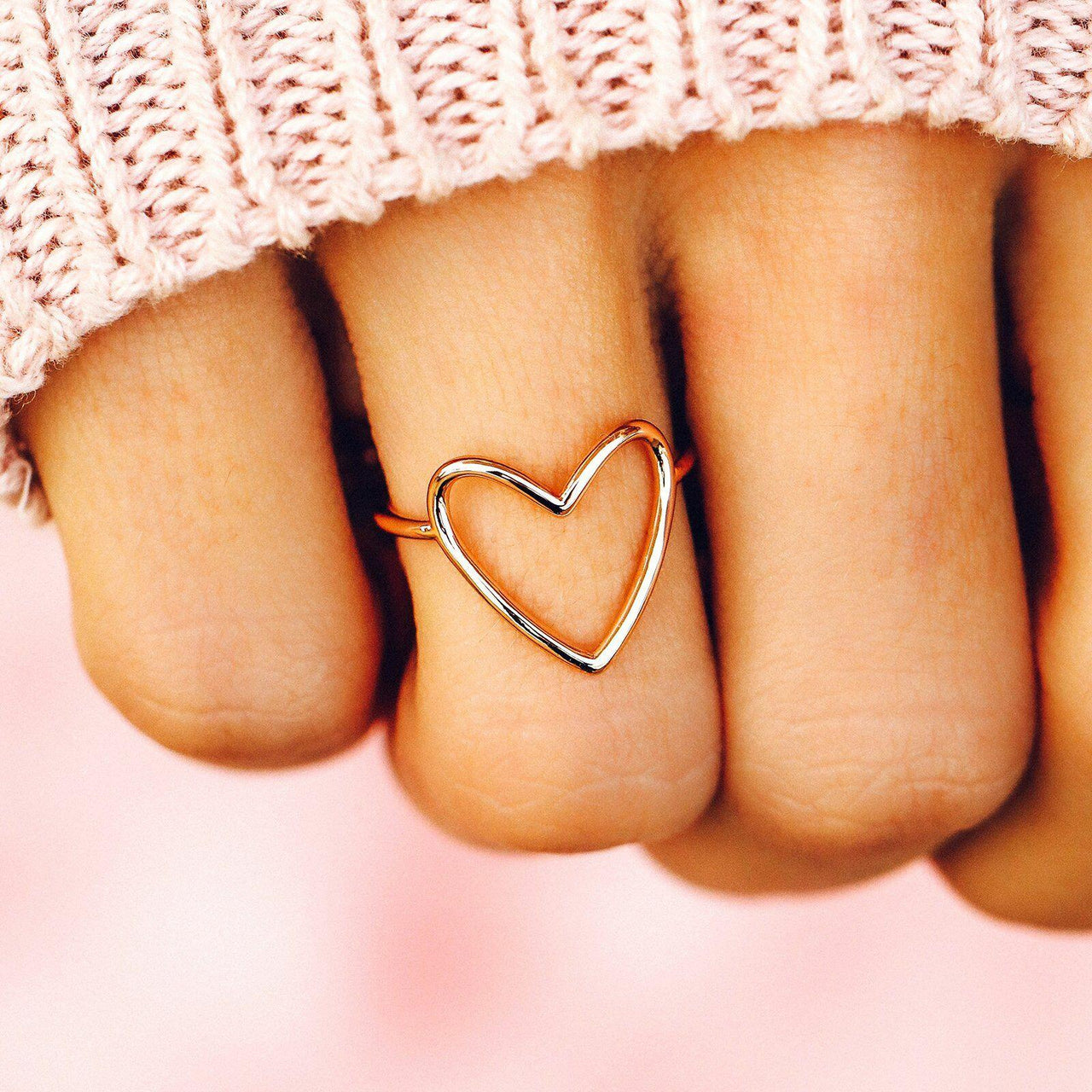 Pura Vida Statement Heart Ring