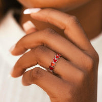 Pura Vida Love Hearts Band Ring