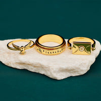 Pura Vida Hogwarts™ Letter Flip Ring