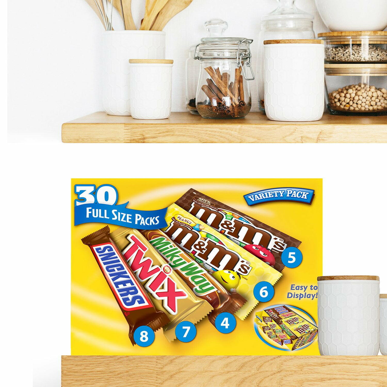 Mars Chocolate Candy Bars, Variety Pack, Full Size, 30 pk.
