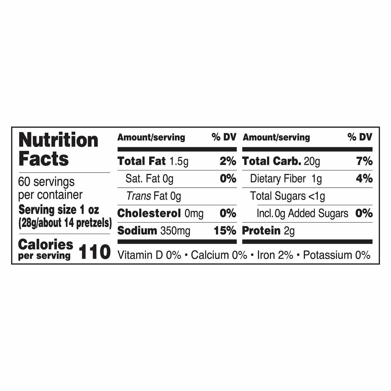 Utz Mini Twist Pretzels, 60 oz.