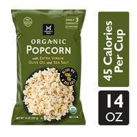 Member's Mark Organic Sea Salt Popcorn with Extra Virgin Olive Oil, 14 oz.