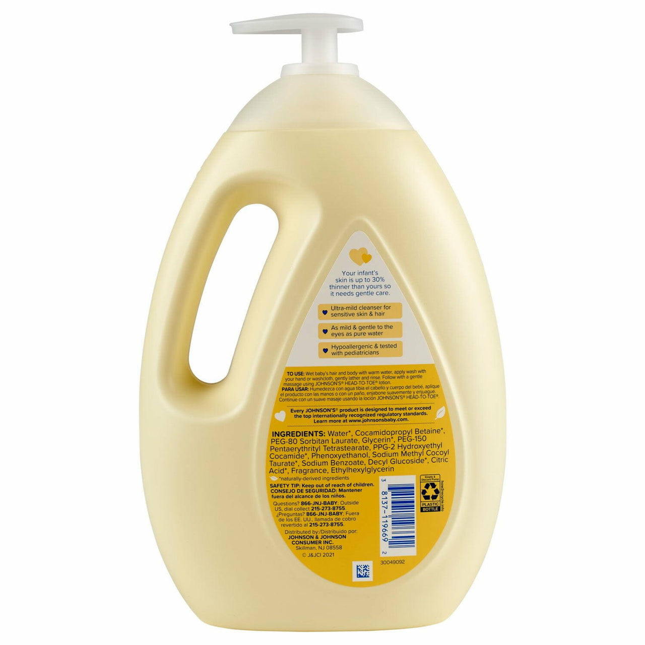 Johnson's Head-To-Toe Wash & Shampoo, 33.8 fl. oz.