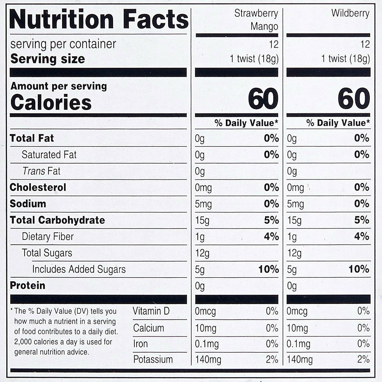 Member's Mark Organic Fruit Twist, Variety Pack, 0.63 oz., 24 pk.
