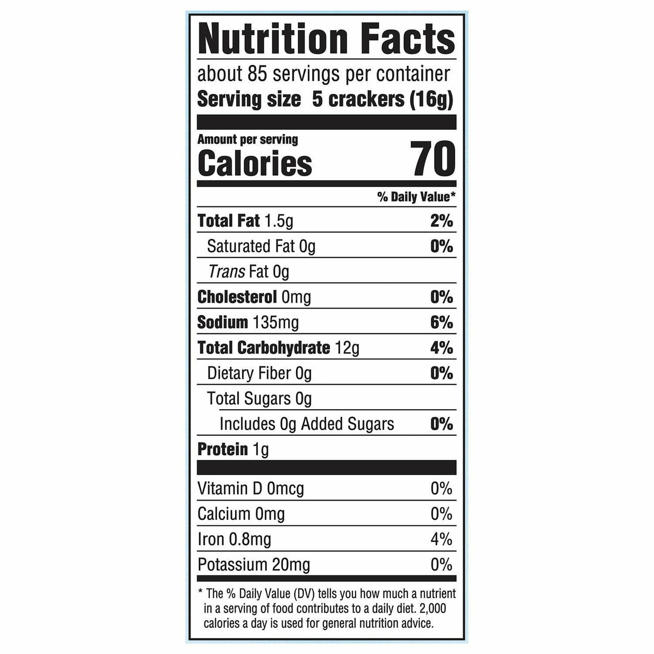 Premium Original Saltine Crackers, 4 oz., 12 pk.