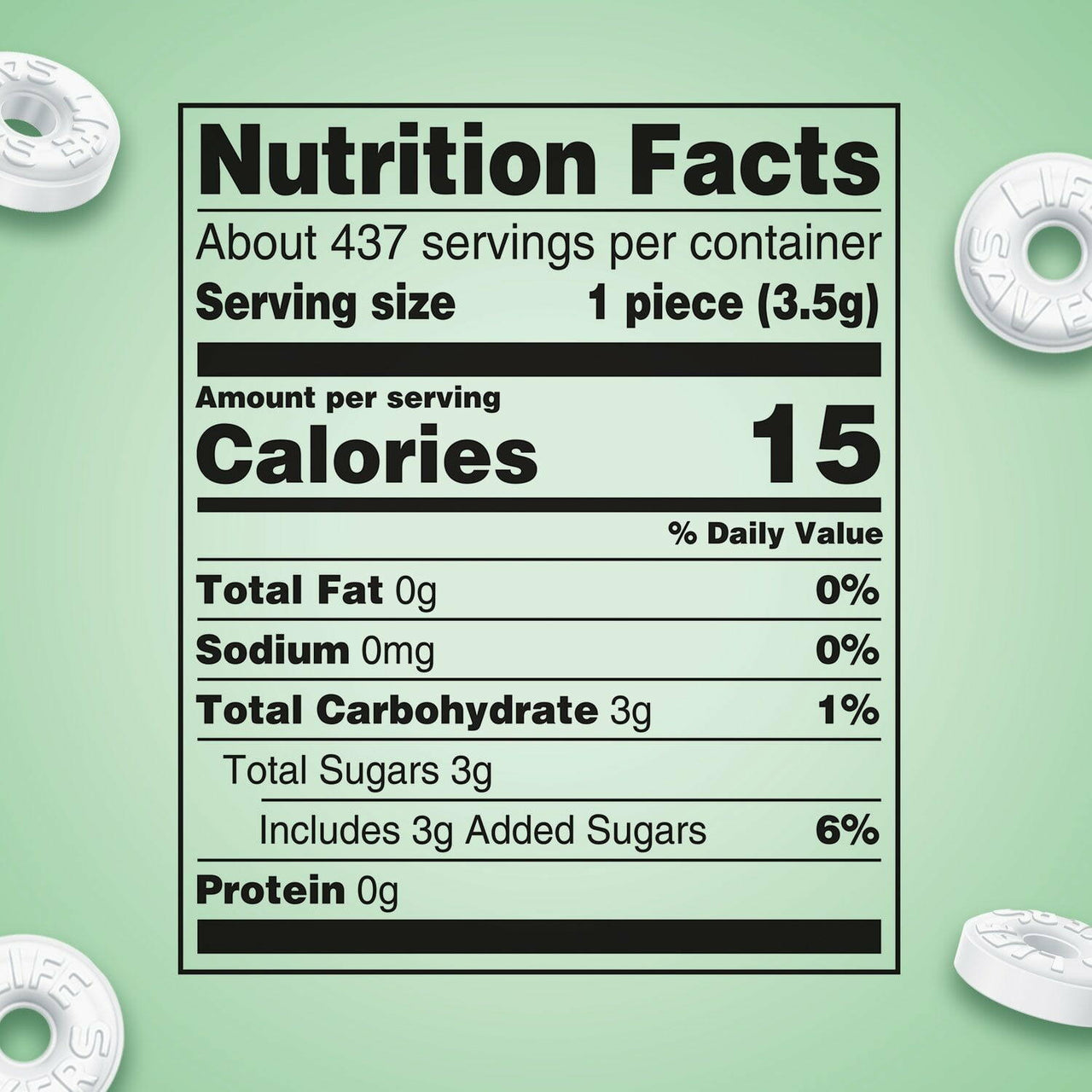 Life Savers Wint-O-Green Mints Hard Candy, 3 lbs.