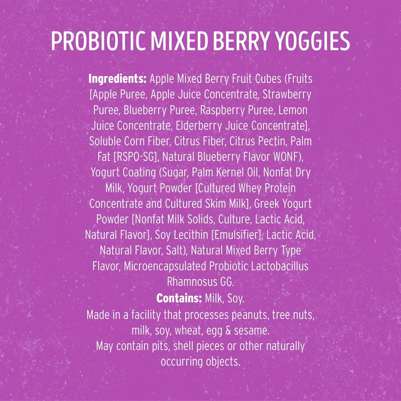 Nature's Garden Probiotic Mixed Berry Yoggies 0.7 oz., 24 pk.