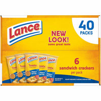 Lance Toasty Peanut Butter Sandwich Crackers, 1.29 oz., 40 pk.