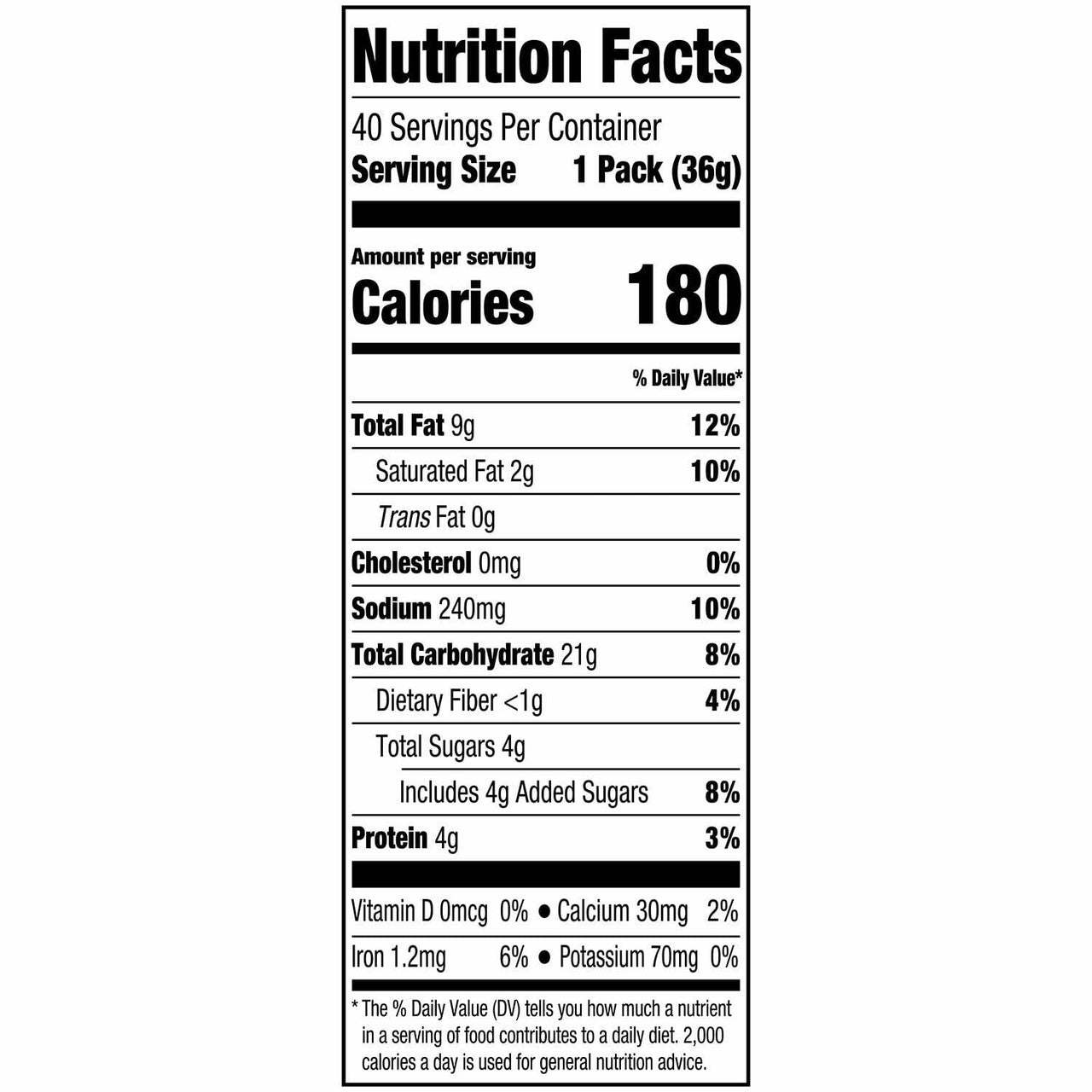 Lance Toasty Peanut Butter Sandwich Crackers, 1.29 oz., 40 pk.