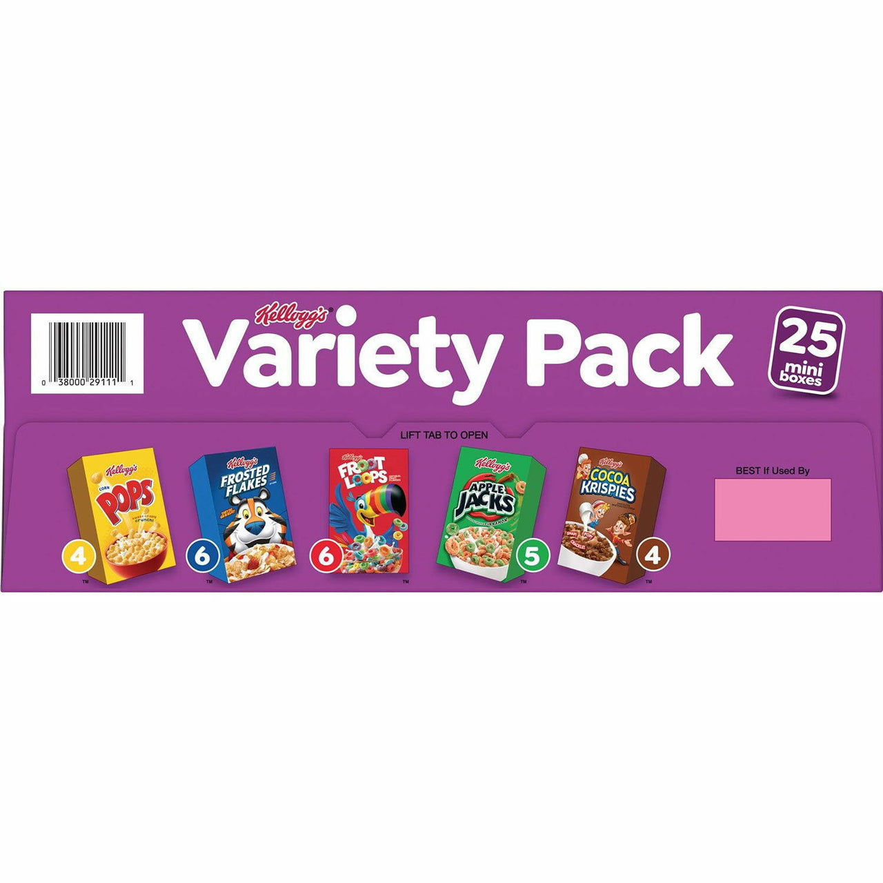 Kellogg's Assorted Cereal Variety Pack, 25 pk.