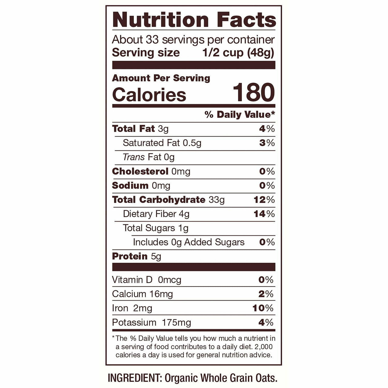 Bob's Red Mill Organic Old Fashioned Rolled Oats, 56 oz.