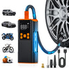 Portable Air Compressor  150PSI Tire Inflator with Pressure Gauge HighCapacity 3X Faster for Cars Bikes Motorcycle Tires