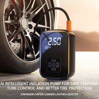 Portable Car Air Compressor Wireless Portable Car Air Compressor with Handheld Pump And Light  For Inflating And Compressing Tires of Cars And Motorcycles
