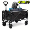 HeavyDuty Folding Wagon HeavyDuty 1pc 300LBS330LBS450LBS Folding Wagon Cart  Portable Outdoor Beach Cart with 360 All Terrain Wheels Side Pockets and Large Capacity  Ideal for Lawn Gardening Beach Sports Camping Fishing and Barbecue