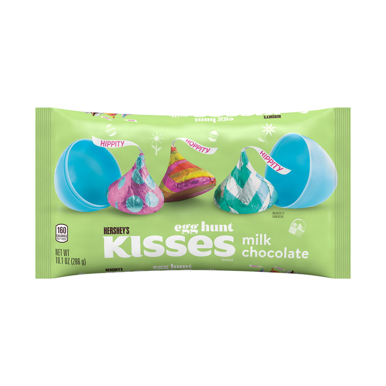 HERSHEY'S, KISSES Milk Chocolate Treats, Easter Candy, 10.1 oz, Bag