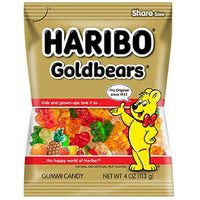 Haribo Gummi Candy, Goldbears, 4 Oz., Pack Of 12