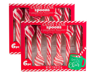 12 Pack - Edible Peppermint Candy Cane Spoons