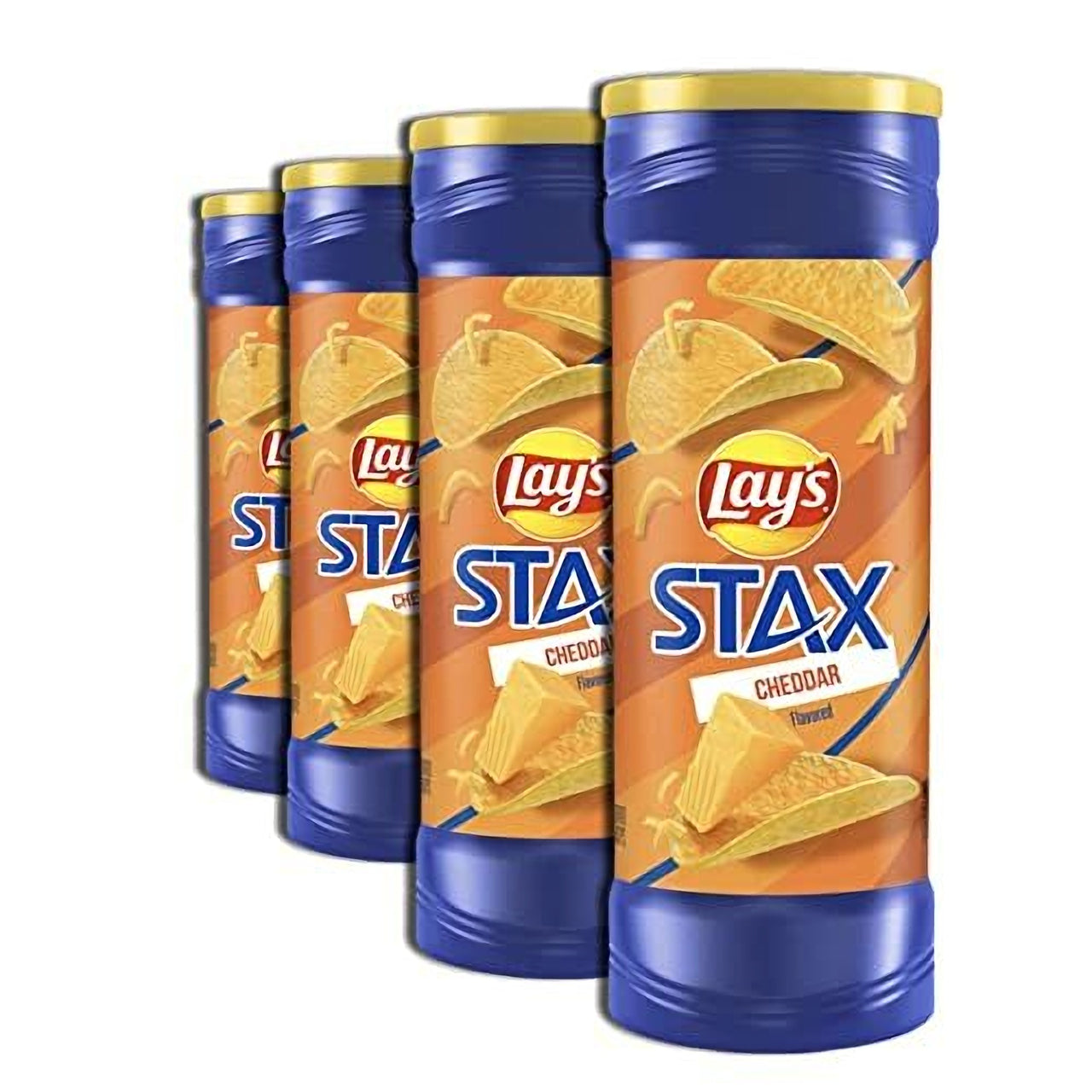 Cheddar Stax Potato Crisp Value Pack Bundle | 5.5 Oz | Pack of 4