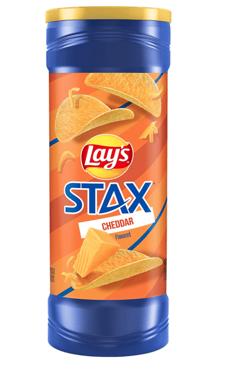 Lay's  Stax Potato Crisps, Cheddar, 60.5 Ounce (Pack of 11)