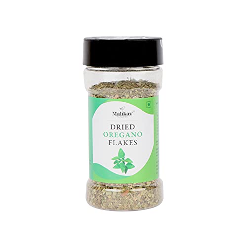 Malikaz' The Royale Taste Dried Oregano Flakes Jar, 50 g | Aromatic | Warm | 100% Natural | No Additives | Easy to add Flavour to stews, curries, sauces etc |