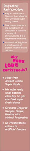 Early Foods - Organic Ragi & Chocolate Health Drink Mix for Kids 200g|Organic Chocolate Mix for Milk|Kids Drink
