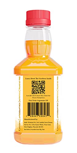 IndicWisdom Wood Pressed Walnut Oil 100ml (Cold Pressed - Extracted on Wooden Churner)