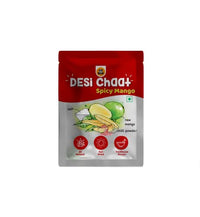 GO DESi - DESi Chaat Spicy Mango | Pack of 10 x 18g | Chatpata Mango | Mango Chaat | Sundried Mango | Mango Chips | Fruit Snacks