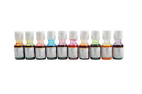 Colourmist Liquid Food Colour Assorted 20 Gm, Pack of 10 Colours (Orange, Blue, Orange Red, Raspberry Red, Purple, Lemon Yellow, Green, Chocolate, Tomato Red, Pink)