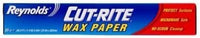 Reynolds Cut-rite Wax Paper, 60 Sq.ft. Total (60.5ft X 11.9in), Microwave Safe