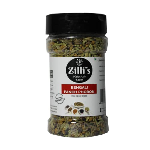 Zilli's  Bhaja Masala, Kolkata Jhal Muri Masala & Panch Phoron (100g x 3 = 100g) - for Cooking & Baking, Everyday Use Natural Powder, Vegan, Gluten Free, No Preservatives - [Bengali Essential Combo Pack]