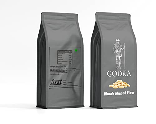Godka Blanched Fine Almond Flour(Keto Friendly and Fine Blanched Almond Powder) 400g