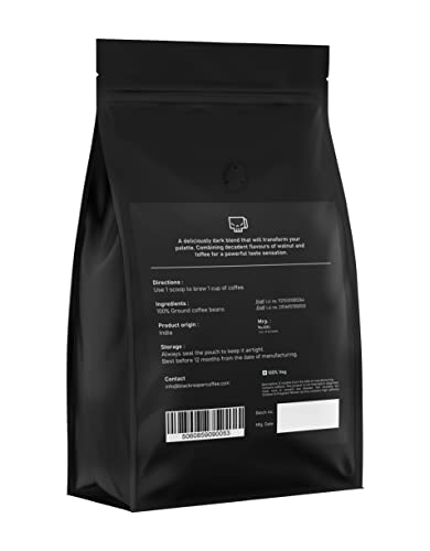 Black Reaper - Shoreditch Blend - (Dark Roast) - 250g Freshly Ground Coffee Beans Powder Strong