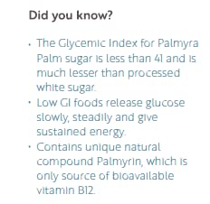 The Divine Foods | Organic Palmyra Palm Sugar | Natural Sweetener, Sugar Alternative | Unrefined | Sugar for Coffee, Tea & Recipes | Vegan | Organic | Non GMO (250 gm)