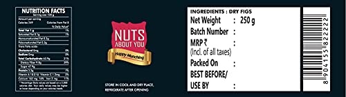 NUTS ABOUT YOU Dry Figs Pouch, 250 g
