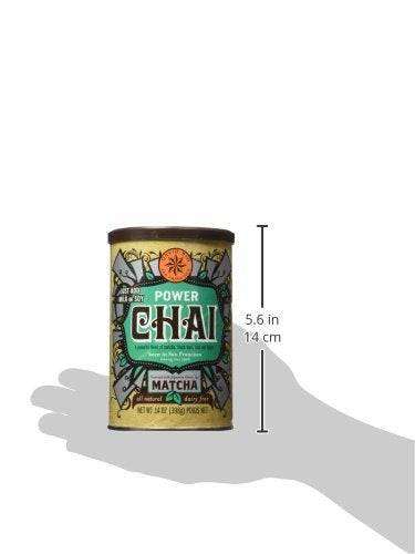 David Rio Power Chai With Matcha, 14 Ounce (Pack of 1)